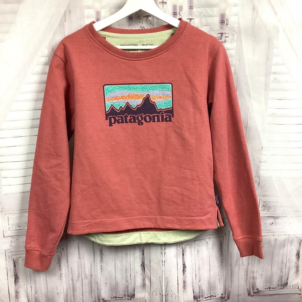 PATAGONIA Women's Solar Rays Uprisal Crew Sweatshirt Pink S